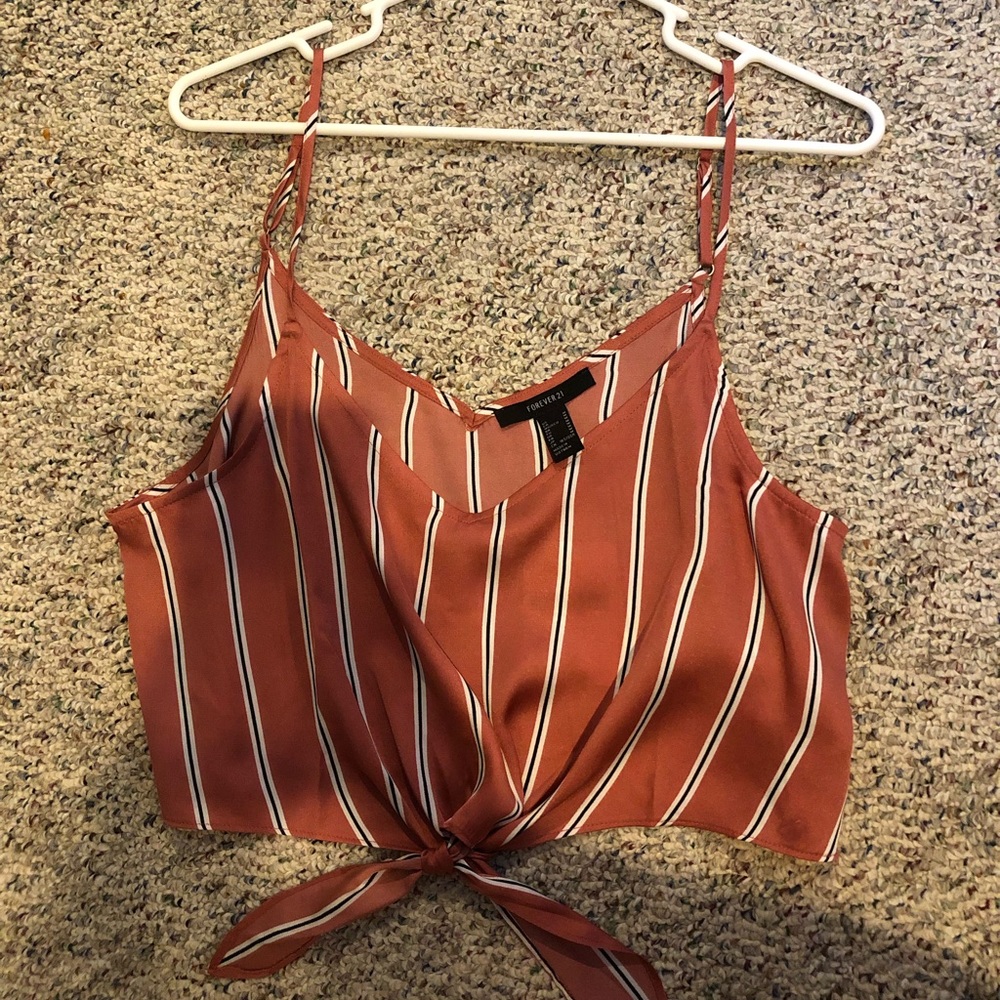 Tie front crop top
